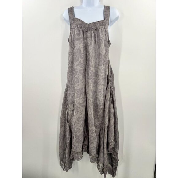 Intimately Free People Women Size Medium Gray Always Been You Maxi Romper - Picture 1 of 12